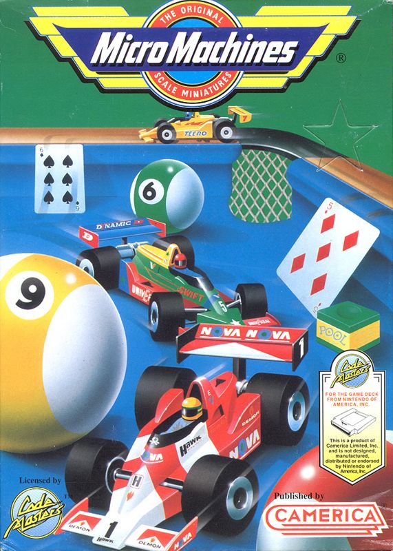 Micro Machines box art for Sega Master System